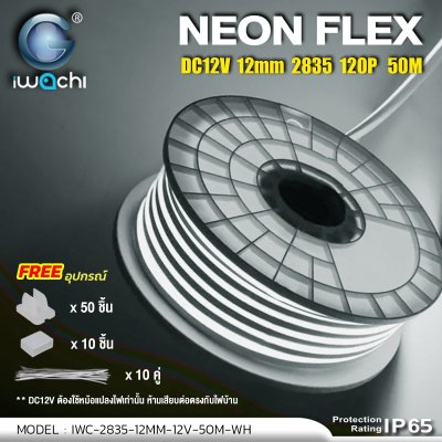 ไฟท่อขุ่น 12V 50M 12x6mm IWACHI