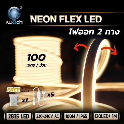 ไฟท่อขุ่น 220V 100M ไฟออกสองด้าน	IWACHI