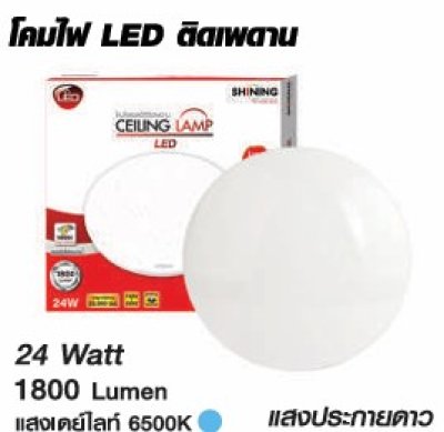 Shining LED Ceiling Lamp 24W with glitter light