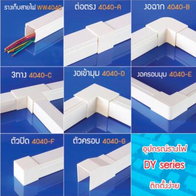 อุปกรณ์ข้อต่อราง (PVC Wire Duct Accessories) จาก PRI