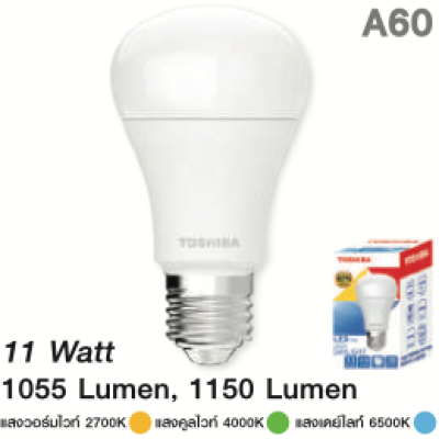 Toshiba หลอด LED Bulb A Series 4-18W
