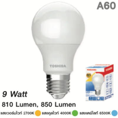Toshiba หลอด LED Bulb A Series 4-18W