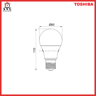 Toshiba หลอด LED Bulb A Series แบบ Sunlight Sensor 9-12W