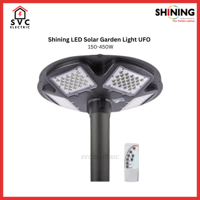 SHINING LED Solar Garden Light UFO 150W-450W โคมไฟสนามโซล่าเซลล์ LED
