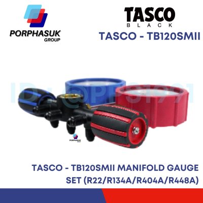 TASCO - TB120SMII MANIFOLD GAUGE SET (R22/R134A/R404A/R448A)