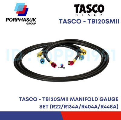 TASCO - TB120SMII MANIFOLD GAUGE SET (R22/R134A/R404A/R448A)