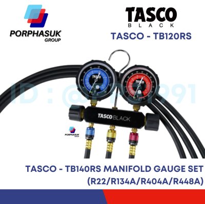 TASCO - TB120RS MANIFOLD GAUGE SET (R22/R134A/R404A/R448A)