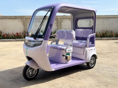 Kedar_e_tricycle_J50_purple_white_left_front_view_2