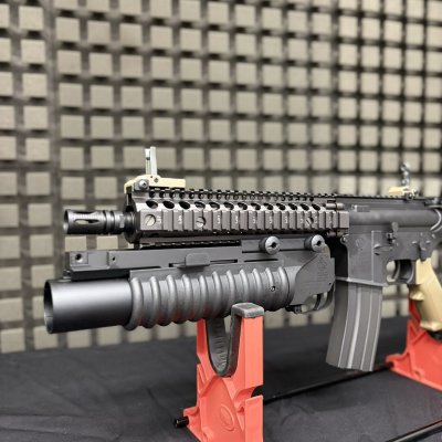 ปืนยาวไฟฟ้า Cybergun/E&C 705 s4 Mk18 Mod1 +M203 -_-