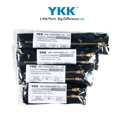 YKK ซิปฟันทองเหลือง หัวล็ออัตโนมัติ