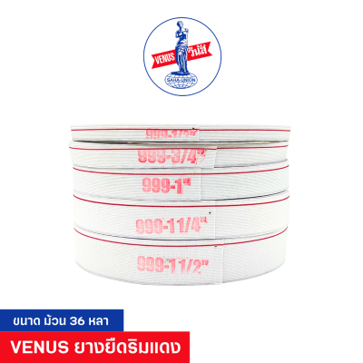 VENUS ยางยืดวีนัส ริมแดง 36 หลา