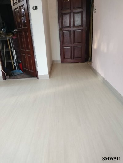 กระเบื้องยาง Rectango SPC รุ่นปูตรง ลายไม้ ความหนา 5 mm. รหัส SMW511