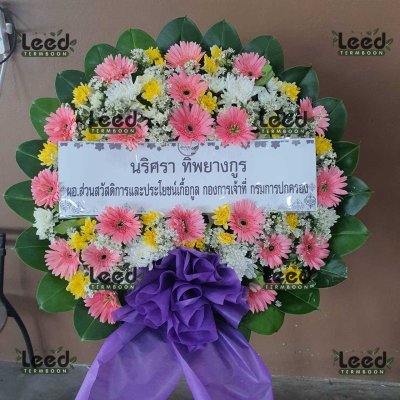 ผลงานจัดส่งพวงหรีดดอกไม้สด ร้านเติมบุญ เดือนกรกฎาคม 2568 ภาพที่ 55