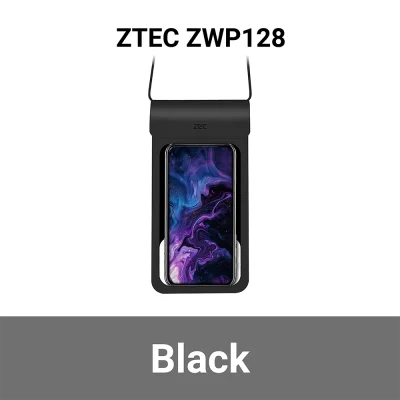 ซองกันน้ำ ZTEC Waterproof Phone Pouch (PU) สีดำ.