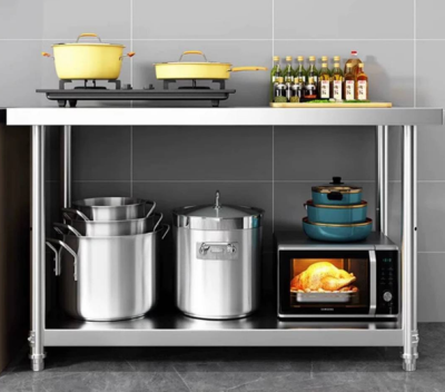 Stainless steel table//โต๊ะสแตนเลสอเนกประสงค์ เกรด 304 แข็งแรงทนทาน ขนาด 60*60*80