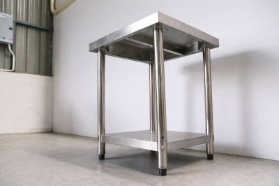 โต๊ะสแตนเลสอเนกประสงค์ เกรด 304 Stainless steel table แข็งแรงทนทาน ขนาด 60*60*80