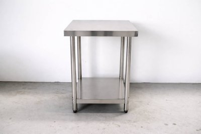 โต๊ะสแตนเลส เกรด 201//Stainless steel table แข็งแรงทนทาน รับประกันคุณภาพจากประเทศเกาหลี ขนาด 60*60*80