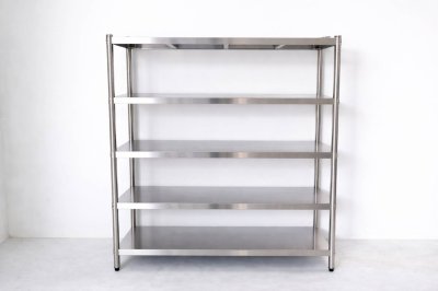ชั้นวางของสแตเลส แบบตั้งพื้น 5 ชั้น เกรด 201// 5-Tier Stainless steel shelf แข็งแรงทนทาน รับประกันคุณภาพจากประเทศเกาหลี