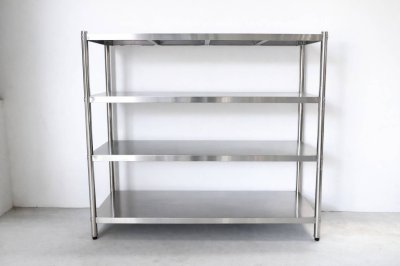 ชั้นวางของสแตเลส แบบตั้งพื้น 4 ชั้น เกรด 304 //Stainless steel shelf  แข็งแรงทนทาน รับประกันคุณภาพจากประเทศเกาหลี