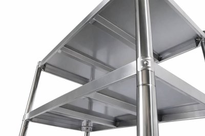 ชั้นวางของสแตเลส แบบตั้งพื้น 5 ชั้น เกรด 201// 5-Tier Stainless steel shelf แข็งแรงทนทาน รับประกันคุณภาพจากประเทศเกาหลี