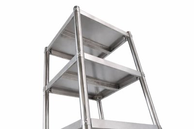 ชั้นวางของสแตเลส แบบตั้งพื้น 4 ชั้น เกรด 201//Stainless steel shelf  แข็งแรงทนทาน รับประกันคุณภาพจากประเทศเกาหลี
