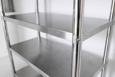 ชั้นวางของสแตเลส แบบตั้งพื้น 5 ชั้น เกรด 201// 5-Tier Stainless steel shelf แข็งแรงทนทาน รับประกันคุณภาพจากประเทศเกาหลี