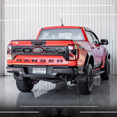 FORD RANGER, 2.0 RAPTOR BI-TURBO 4WD ปี 2023 จด 2024 สีส้มโฉม DOUBLE CAB