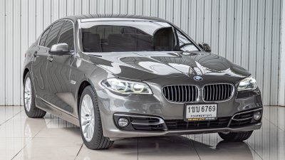 BMW SERIES 5, 528i LUXURY ปี 2014 สีเทา เกียร์ A/T  โฉม F10 ปี10-17