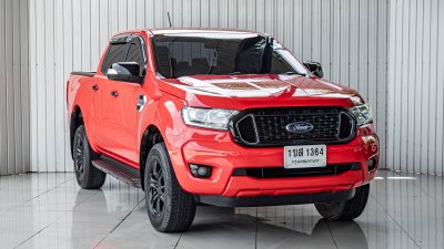 FORD RANGER, 2.2 XLT ปี 2021 สีแดงโฉม HI-RIDER DOUBLE CAB