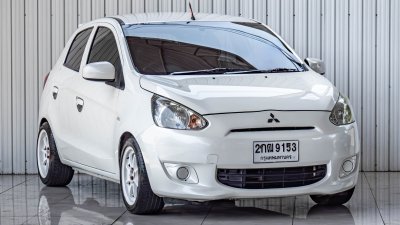MITSUBISHI MIRAGE, 1.2 GLX 2013 สีขาว โฉม ปี12-ปัจจุบัน