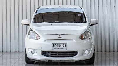 MITSUBISHI MIRAGE, 1.2 GLX 2013 สีขาว โฉม ปี12-ปัจจุบัน
