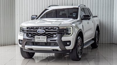 FORD RANGER, 2.0 BI-TURBO WILDTRAK ปี 2023 สีขาวโฉม HI-RIDER DOUBLE CAB