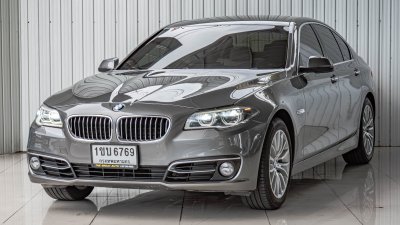 BMW SERIES 5, 528i LUXURY ปี 2014 สีเทา เกียร์ A/T  โฉม F10 ปี10-17