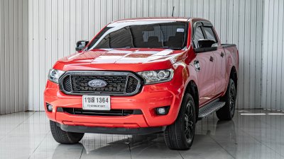 FORD RANGER, 2.2 XLT ปี 2021 สีแดงโฉม HI-RIDER DOUBLE CAB