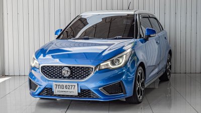 MG 3, 1.5 V SUNROOF ปี 2018 สีน้ำเงิน ขาว โฉม ปี14-24