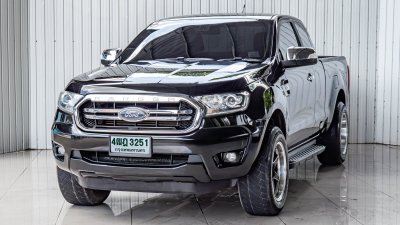 FORD RANGER, 2.2 XLT ปี 2020 สีดำโฉม HI-RIDER OPEN CAB