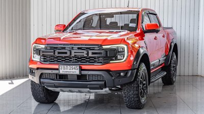 FORD RANGER, 2.0 RAPTOR BI-TURBO 4WD ปี 2023 จด 2024 สีส้มโฉม DOUBLE CAB