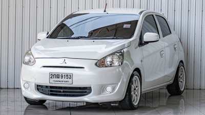 MITSUBISHI MIRAGE, 1.2 GLX 2013 สีขาว โฉม ปี12-ปัจจุบัน