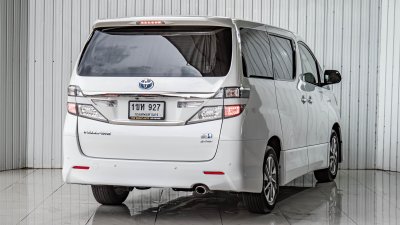 Toyota VELLFIRE 2.4 Hybrid E-Four ปี 2012 โฉม ปี08-14 สีขาว AUTO เบนซิน + ไฟฟ้า ไมล์เพียง 214,578 km.