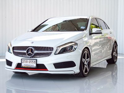 Benz A250 AMG Sport 2.0 W176 Sport Hatchback ปี 2013 โฉม ปี 12-19 สีขาว เครื่องยนต์ เบนซิน เกียร์ AUTO ไมล์ 174,377 km.