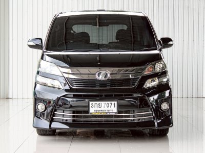 Toyota Vellfire 2.4 Golden Eyes II Wagon ปี 2014 โฉม ปี08-14 สีดำ AUTO เบนซิน ไมล์เพียง 263,148 km.