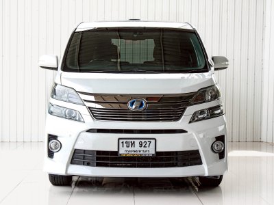 Toyota VELLFIRE 2.4 Hybrid E-Four ปี 2012 โฉม ปี08-14 สีขาว AUTO เบนซิน + ไฟฟ้า ไมล์เพียง 214,578 km.