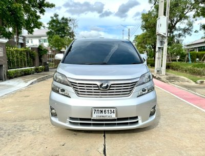 TOYOTA VELLFIRE, 2.4 V ปี 2009 โฉม ปี08-14 สีเทา AUTO เบนซิน ไมล์เพียง 210,397 km.