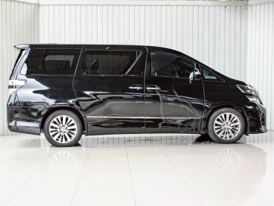 Toyota Vellfire 2.4 Golden Eyes II Wagon ปี 2014 โฉม ปี08-14 สีดำ AUTO เบนซิน ไมล์เพียง 263,148 km.