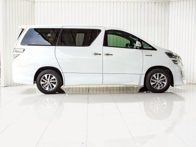 Toyota VELLFIRE 2.4 Hybrid E-Four ปี 2012 โฉม ปี08-14 สีขาว AUTO เบนซิน + ไฟฟ้า ไมล์เพียง 214,578 km.