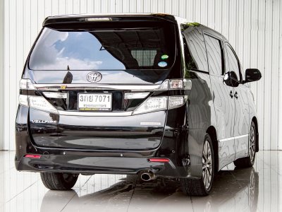 Toyota Vellfire 2.4 Golden Eyes II Wagon ปี 2014 โฉม ปี08-14 สีดำ AUTO เบนซิน ไมล์เพียง 263,148 km.