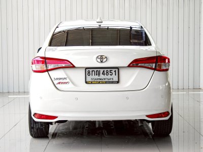 TOYOTA YARIS ATIV, 1.2 ENTRY ปี 2019 โฉม ปี17-22เกียร์ **Auto รถบ้านประหยัดน้ำมัน เบนซิน สีขาว ไมล์เพียง 84,662 km.