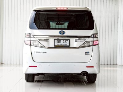 Toyota VELLFIRE 2.4 Hybrid E-Four ปี 2012 โฉม ปี08-14 สีขาว AUTO เบนซิน + ไฟฟ้า ไมล์เพียง 214,578 km.