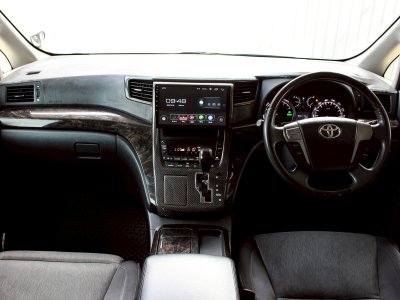 Toyota VELLFIRE 2.4 Hybrid E-Four ปี 2012 โฉม ปี08-14 สีขาว AUTO เบนซิน + ไฟฟ้า ไมล์เพียง 214,578 km.