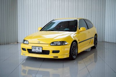 Honda Civic EG 3Door ปี 1995 — สีเหลือง Spoon Style พร้อมป้ายทะเบียนสวย 2ขธ 63